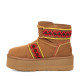 Женские Угги UGG Classic Mini Braid Platform Chestnut