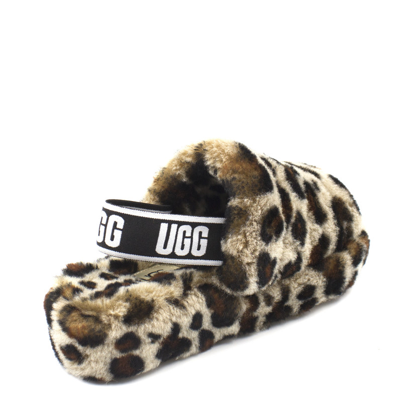 Женские тапочки UGG Fluff Yeah Slide Leopard