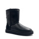 Женские Угги UGG Classic Short Zip Metallic Black