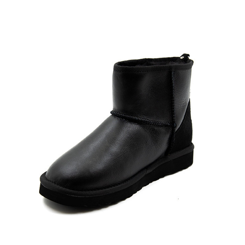 Мужские Угги UGG Mens Classic Mini Zip Metallic Black