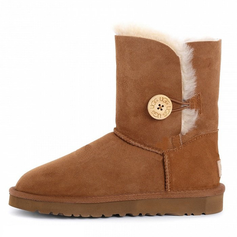 Женские угги UGG Bailey Button II Chestnut