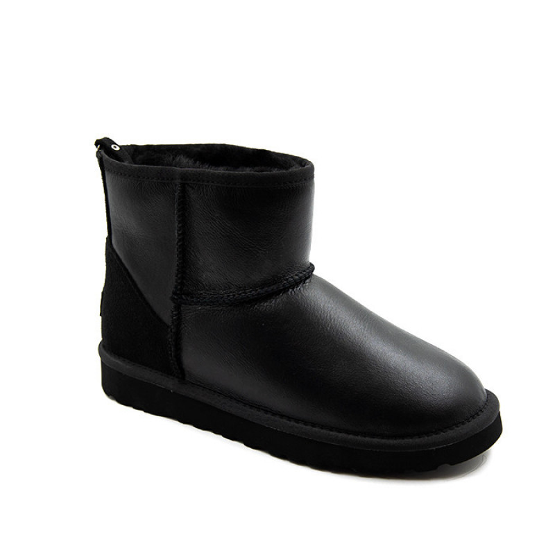 Мужские Угги UGG Mens Classic Mini Zip Metallic Black