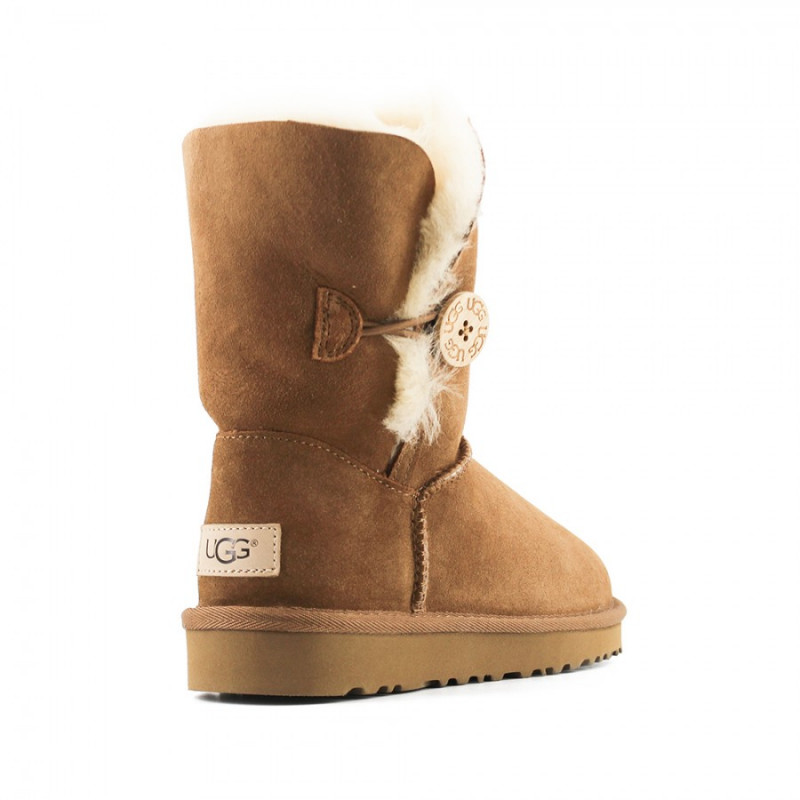 Детские Угги UGG Kids Bailey Button II Chestnut