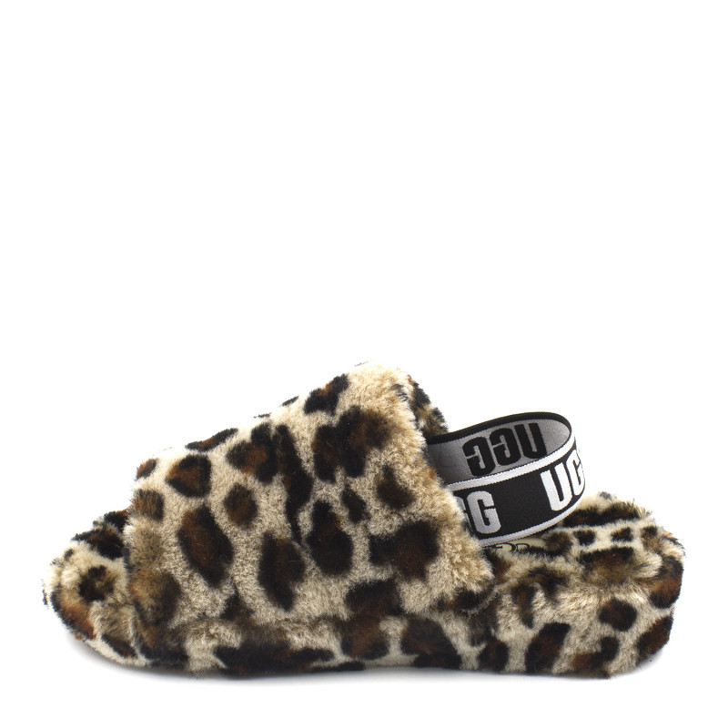 Женские тапочки UGG Fluff Yeah Slide Leopard