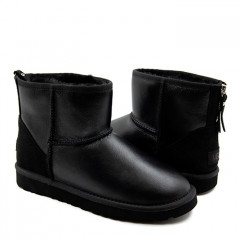UGG Mens Classic Mini Zip Metallic Black