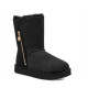 Женские Угги UGG Bailey Zip Short Black