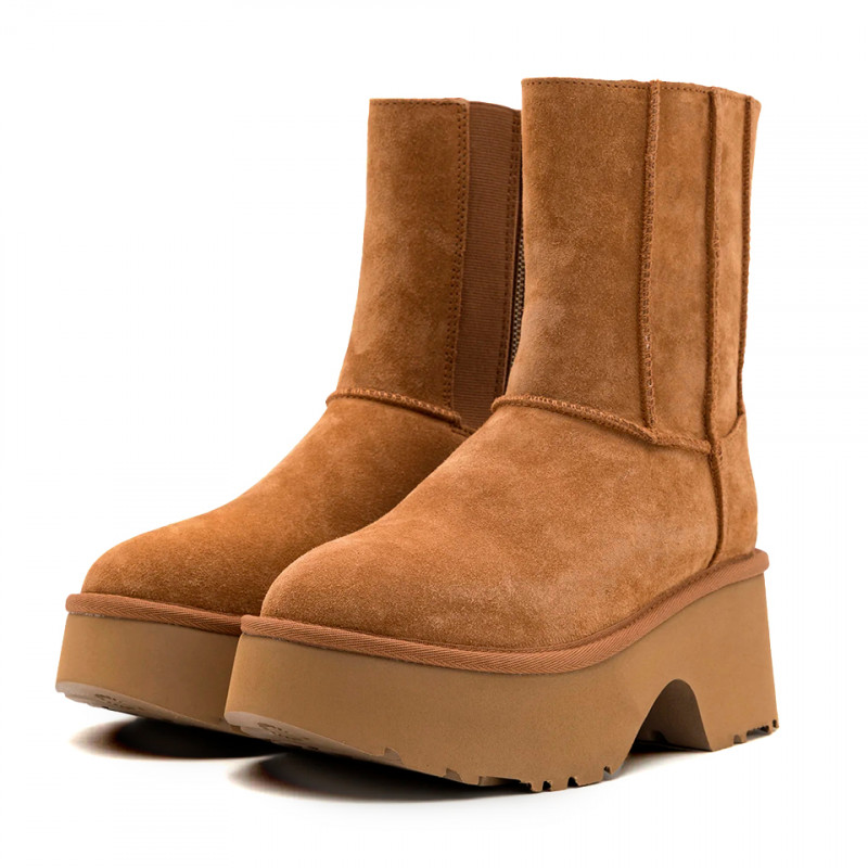 Женские ботинки UGG Classic Twin Seam New Heights Chestnut