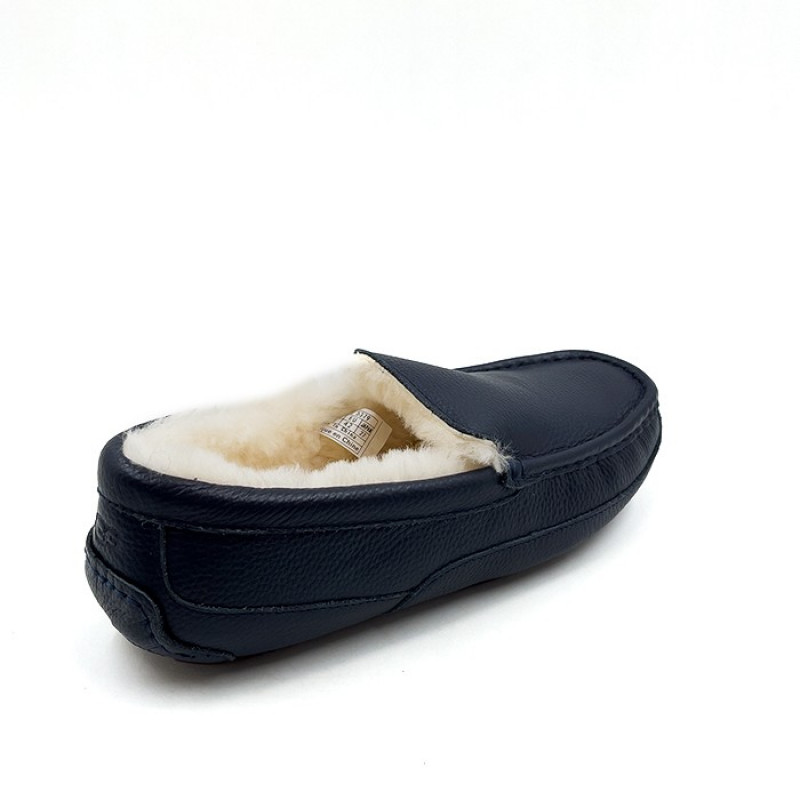Мужские мокасины UGG Mens Ascot Leather Navy
