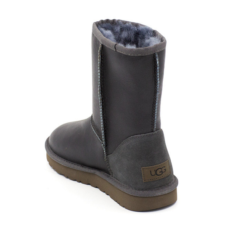 Женские Угги UGG Classic Short Metallic Grey