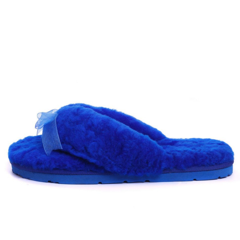 Женские тапочки UGG Fluff Flip Flop II Blue