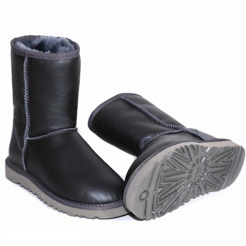 Женские Угги UGG Classic Short Metallic Grey