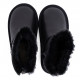 Детские Угги UGG Kids Classic Short Zip Leather Black