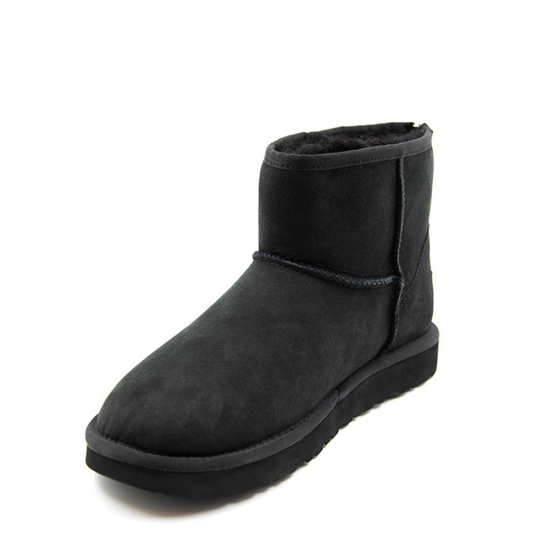 Мужские Угги UGG Mens Classic Mini Zip II Black