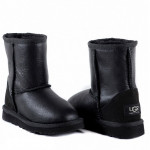 UGG Kids Classic Short Metallic Black