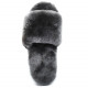 Женские тапочки UGG Fluff Slide Slippers Grey