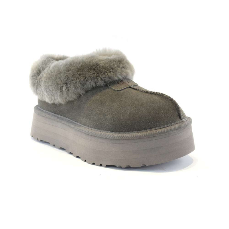 Женские Слипоны UGG Platform Slipper Grey