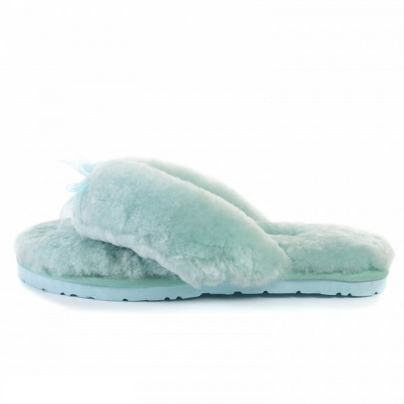 Женские тапочки UGG Fluff Flip Flop II Lake Blue