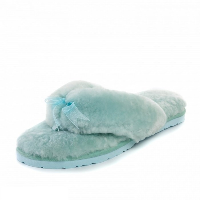 Женские тапочки UGG Fluff Flip Flop II Lake Blue