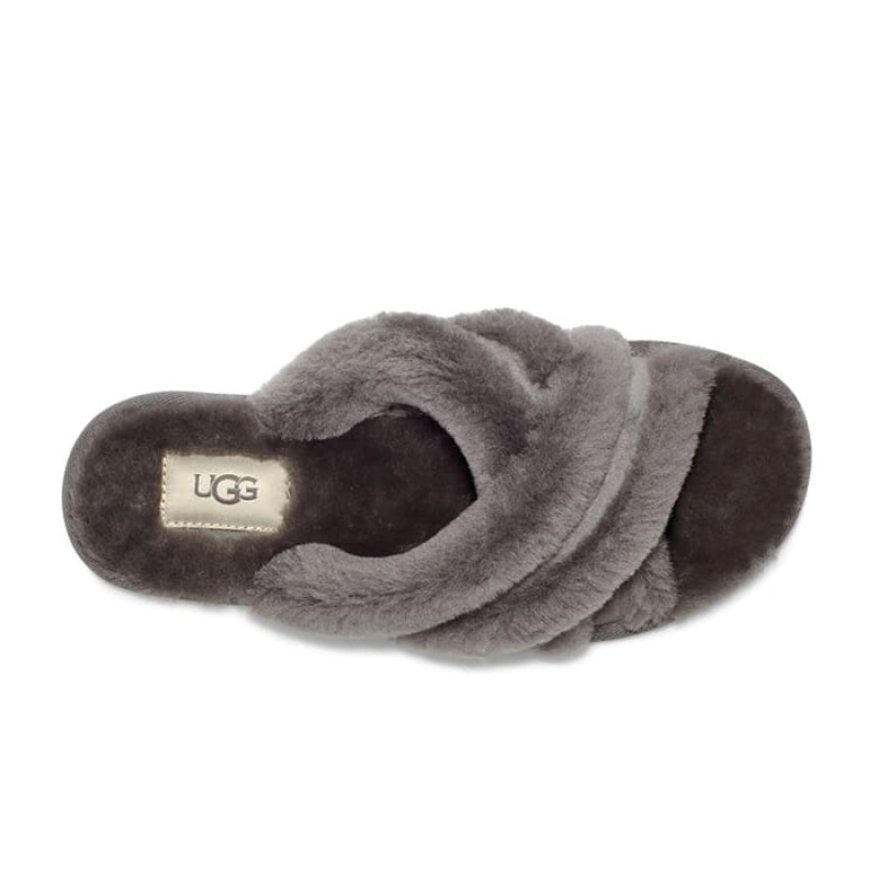Женские тапочки UGG Scuffita Slippers Black