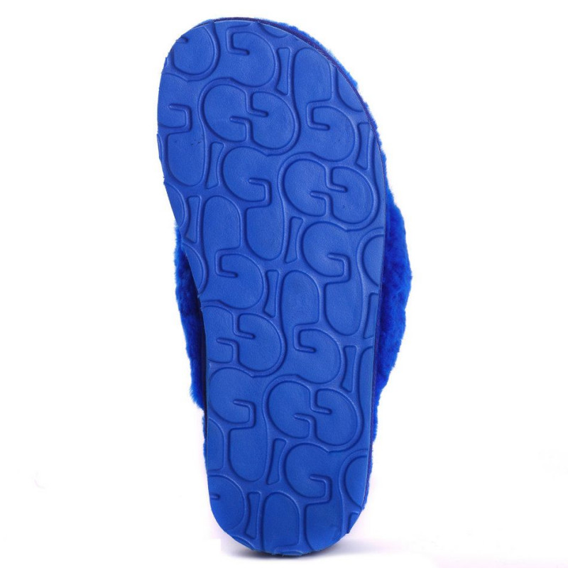 Женские тапочки UGG Fluff Flip Flop II Blue
