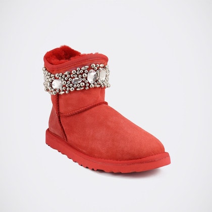 Угги UGG Jimmy Choo Crystals Red